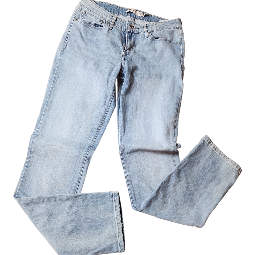 LEVI STRAUSS |‎ Classic Light Blue Demi Curve Modern Rise Straight Leg Jeans | 6